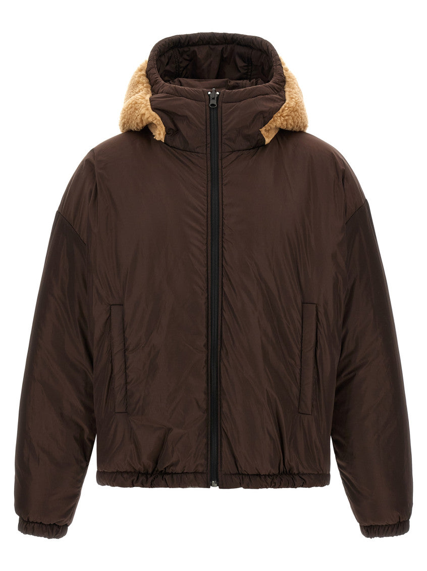 Brown Hood Reversible Jacket 2