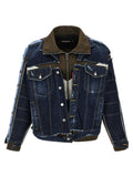 Blue Distressed Denim Jacket 1