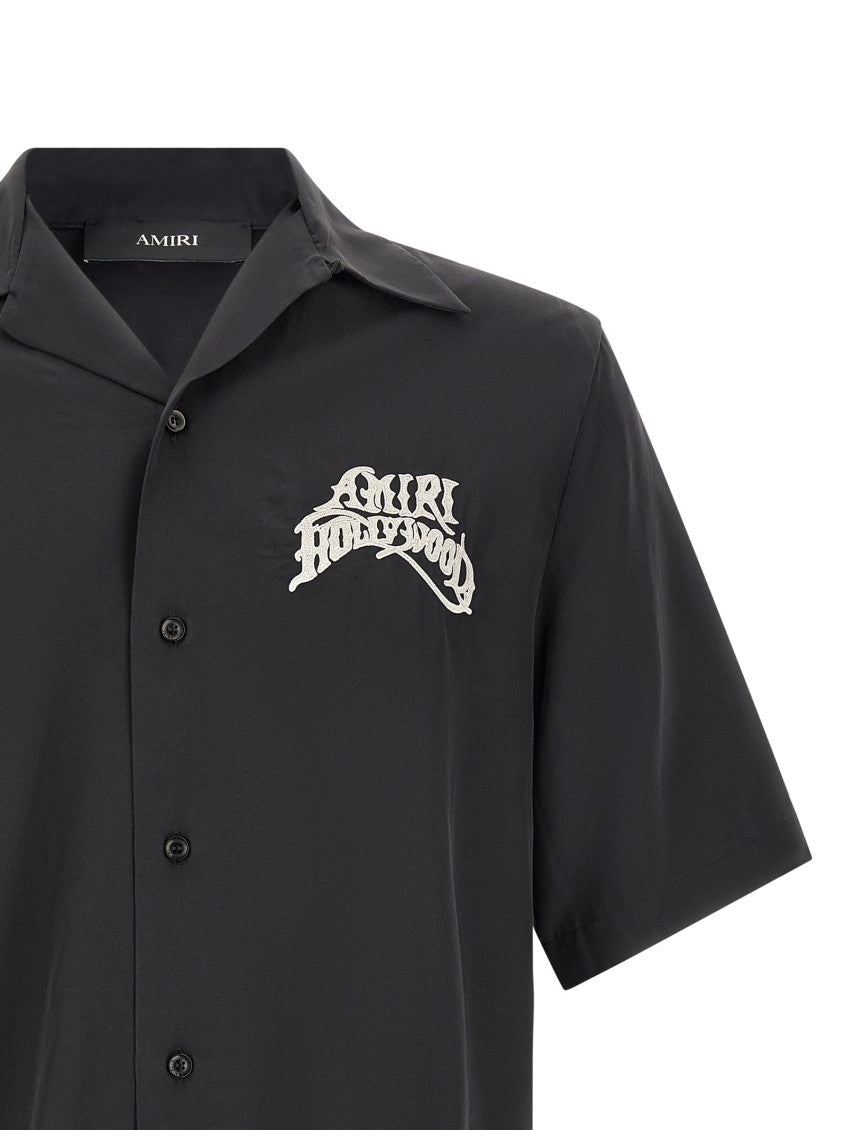Black Embroidered Logo Shirt 3