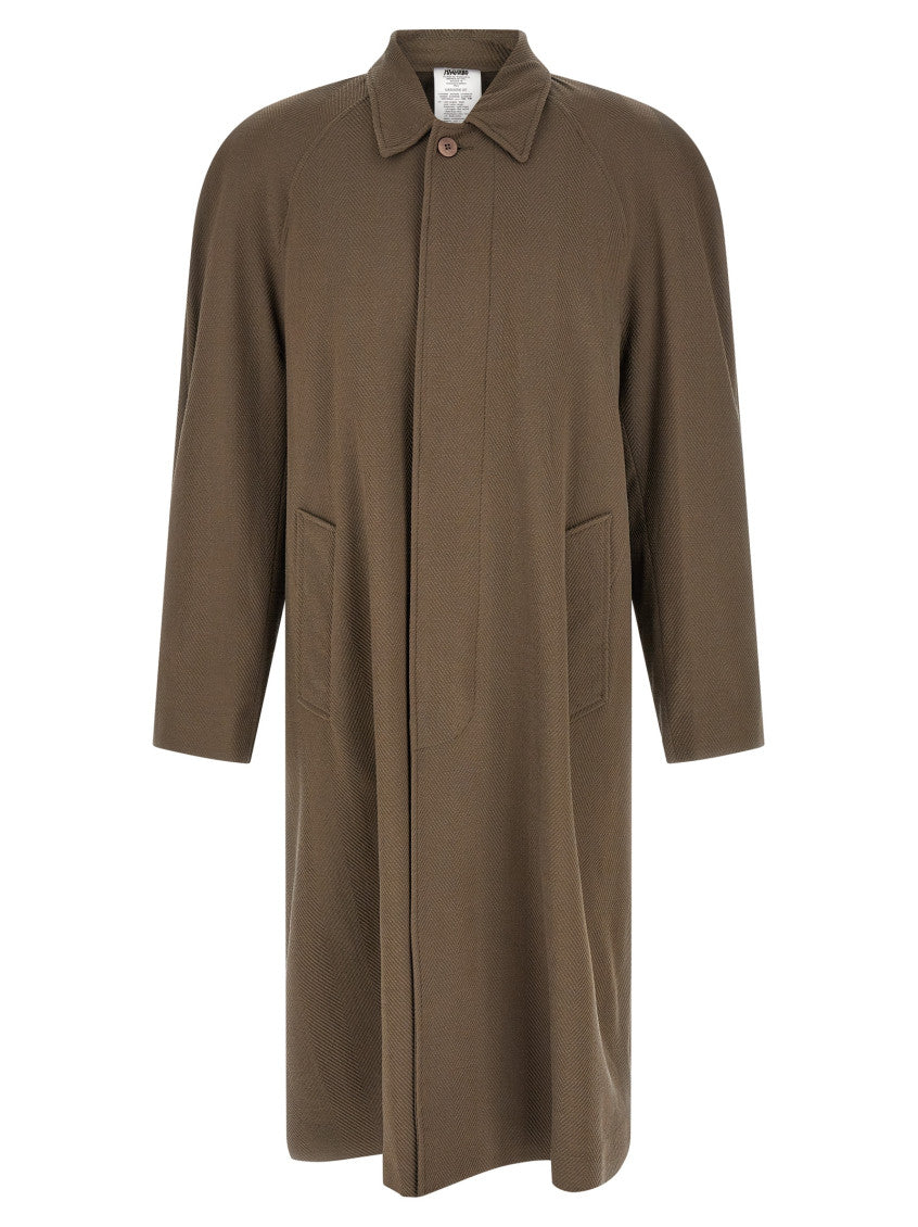 Beige Oversized Trench Coat 1