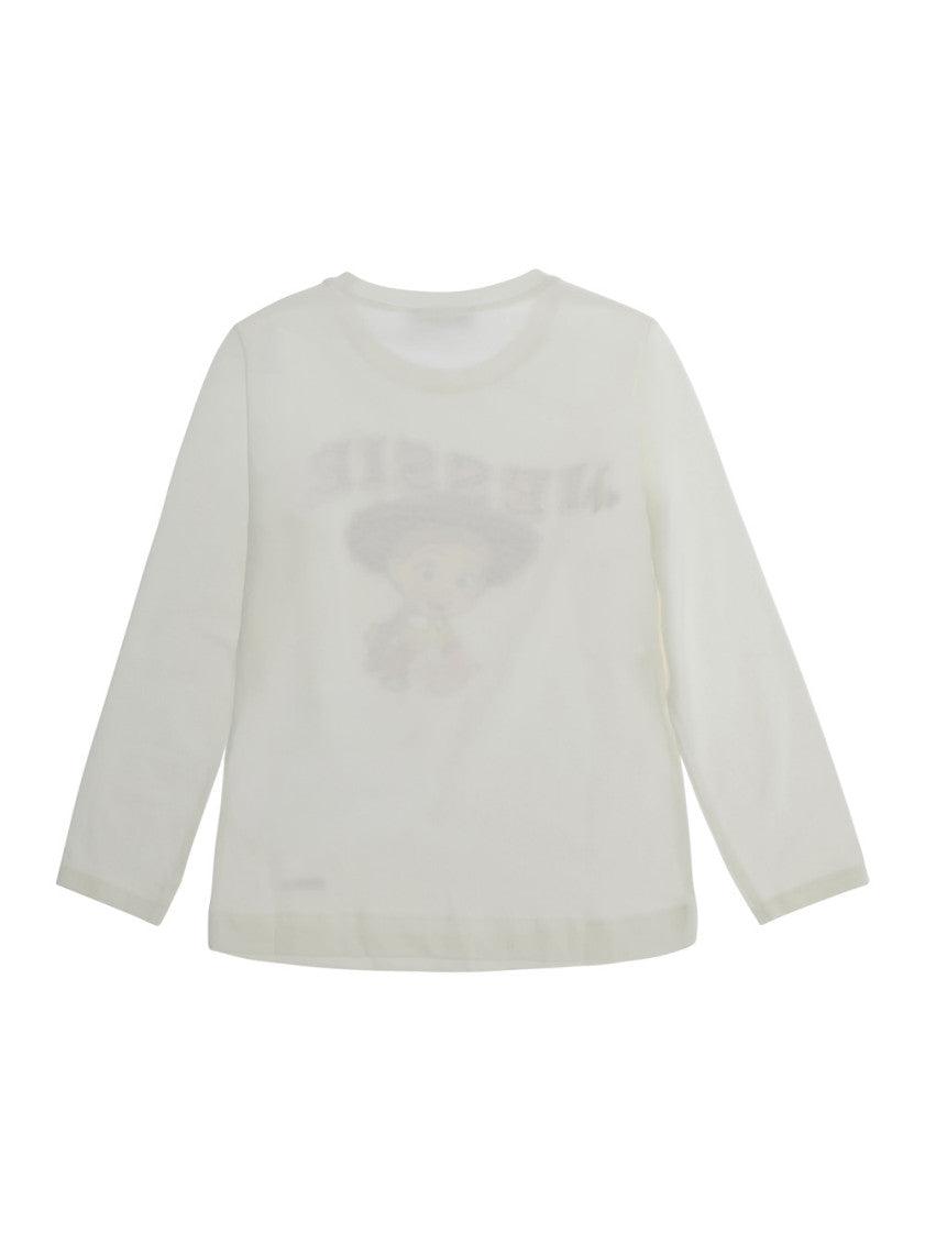 Girl White Graphic T-shirt 2