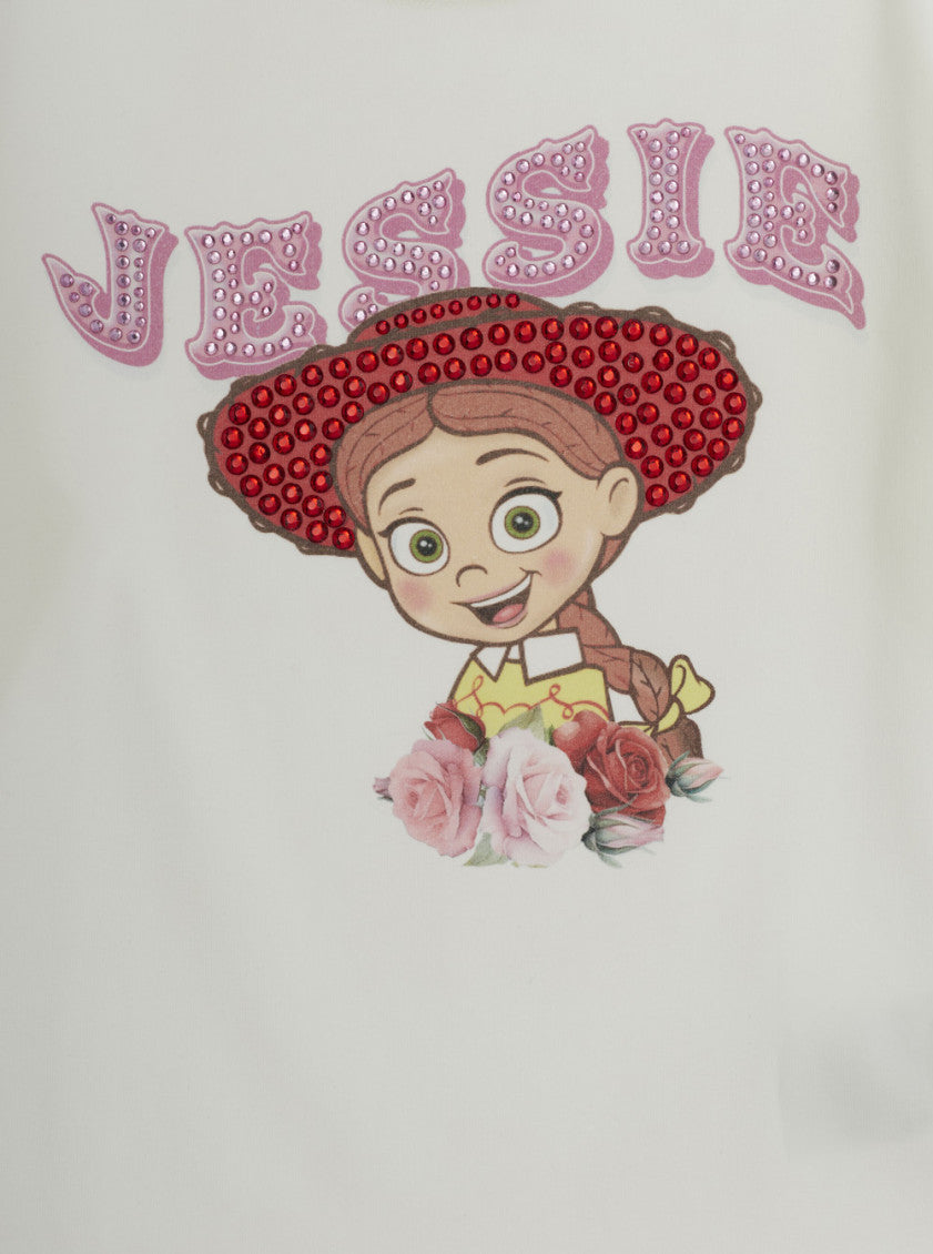 Girl White Graphic T-shirt 3