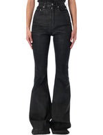 Black Flared High Rise Jeans 1