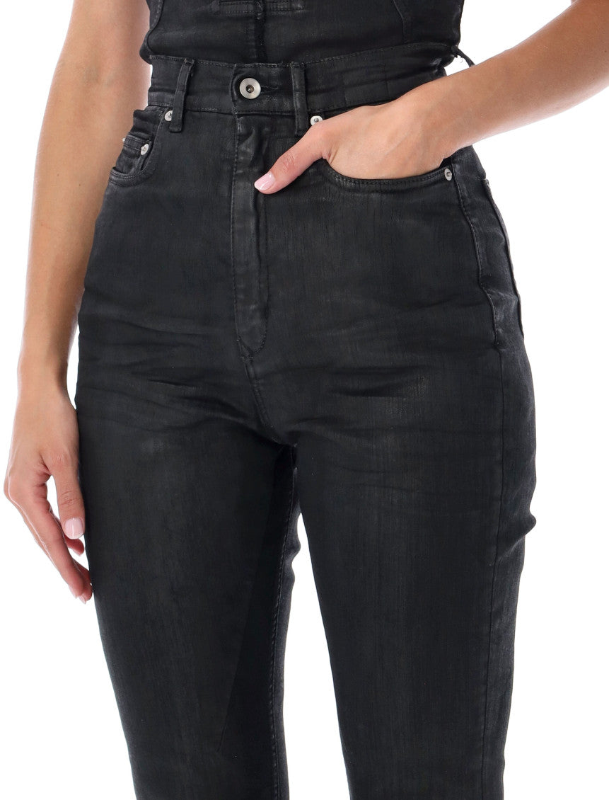Black Flared High Rise Jeans 3