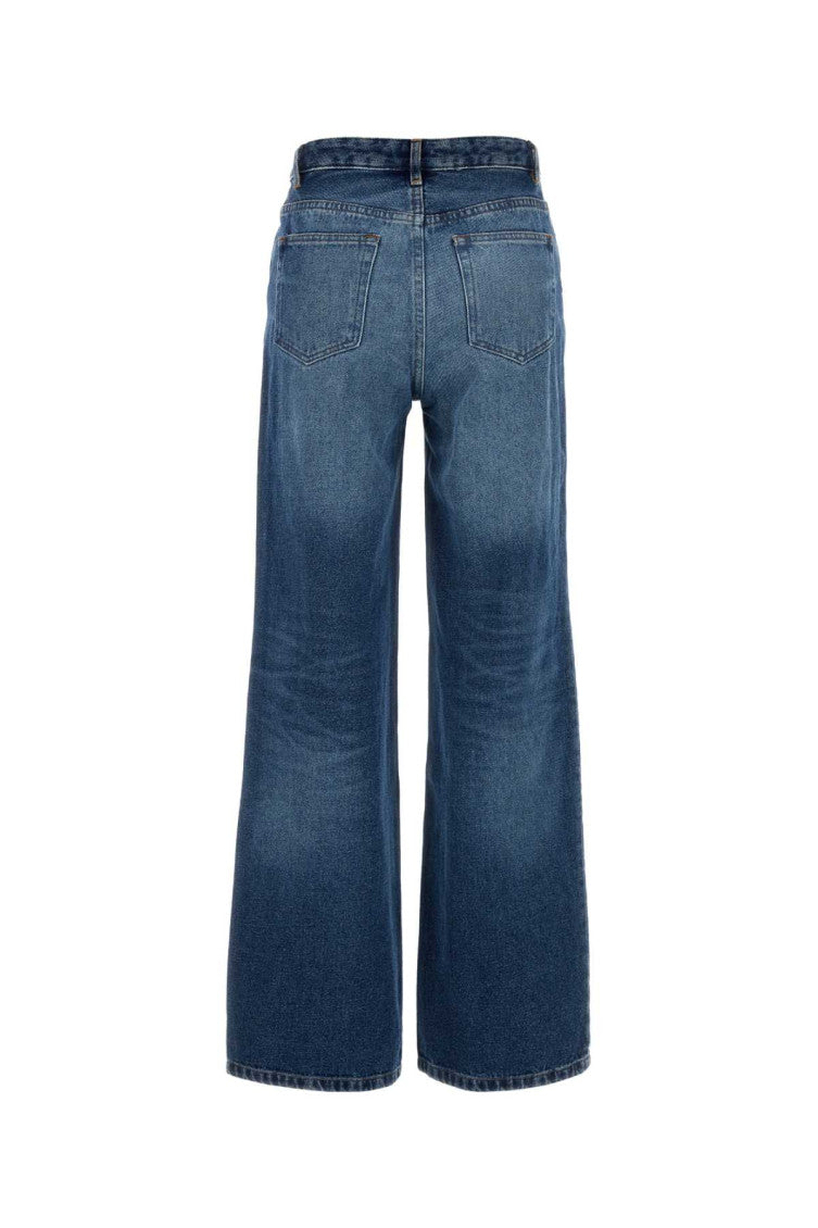 Blue Bootcut High Rise Jeans 2