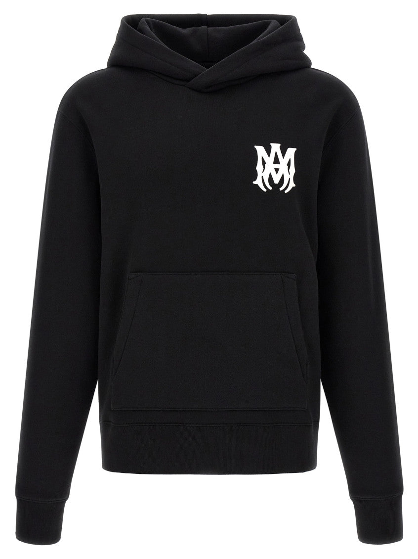 Black Relaxed Logo Hoodie 1