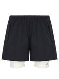 BlackWhite Elasticated Shorts 1