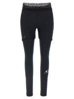 Black Slim Logo Leggings 1
