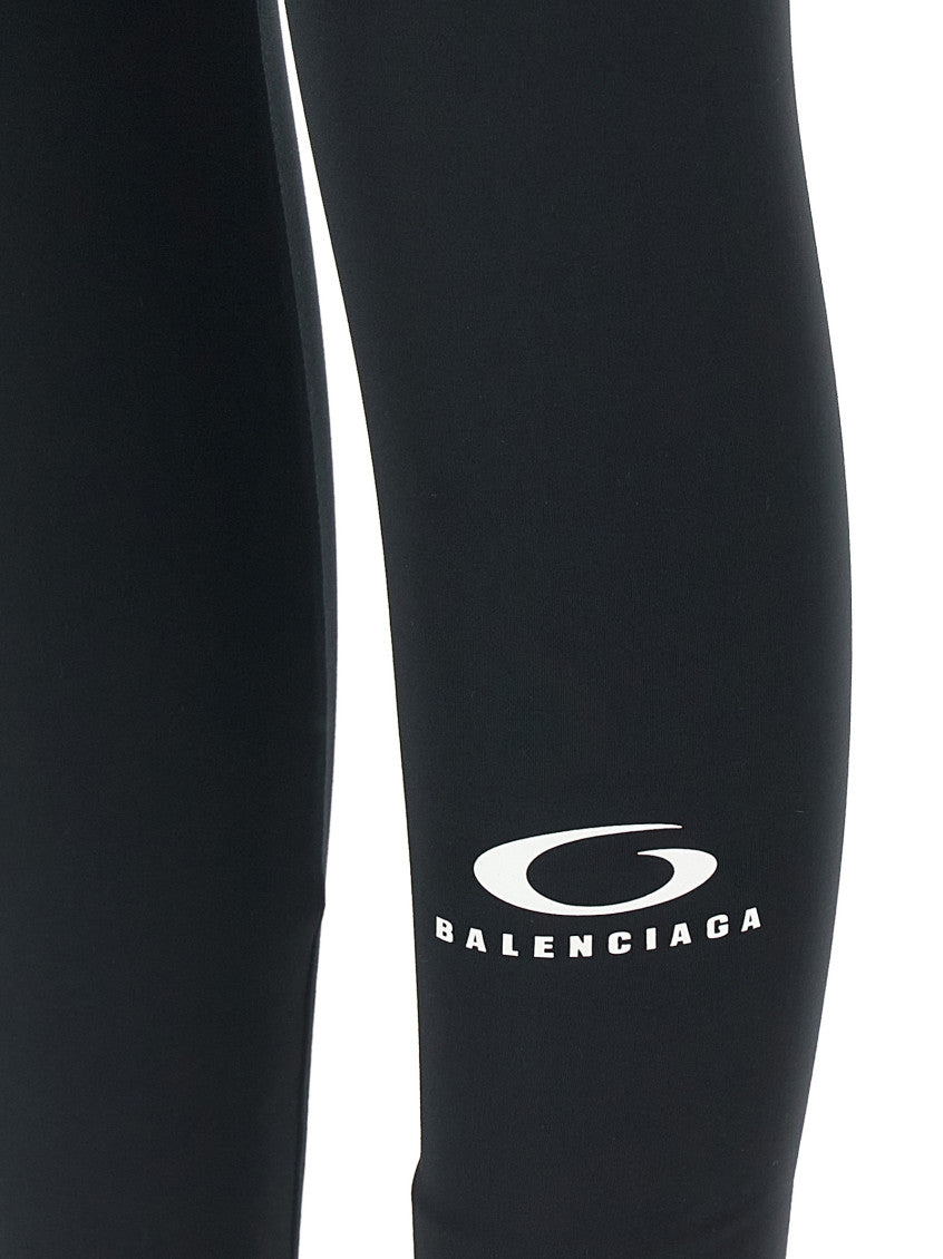 Black Slim Logo Leggings 4