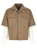 Beige Double Layer Shirt 1