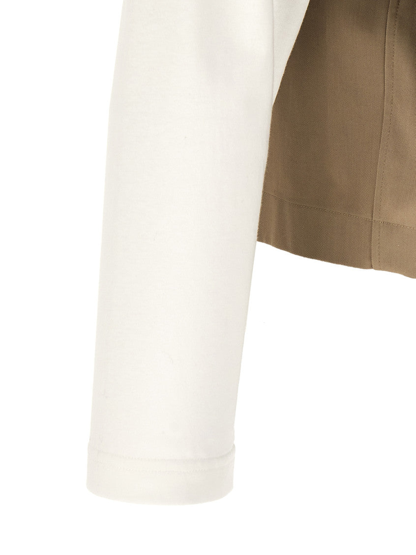 Beige Double Layer Shirt 4