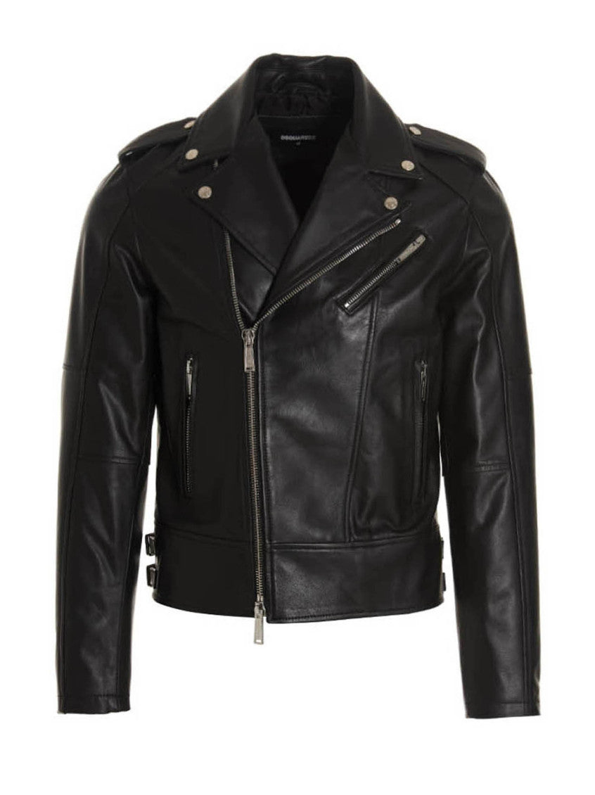 Black Notched Lapel Jacket 1