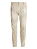 Beige Tapered Chino Pants 1