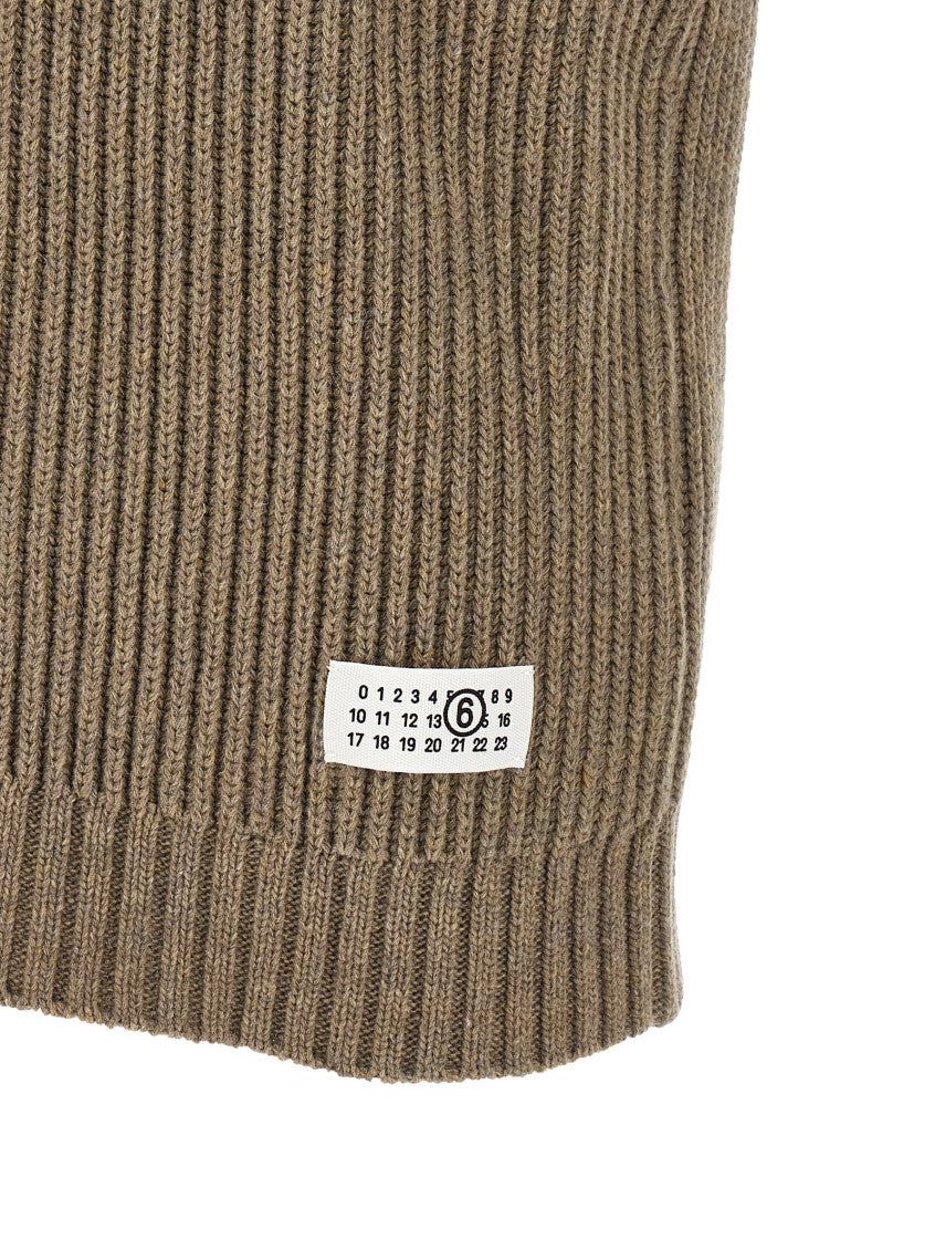 Beige Sleeveless Sweater 4