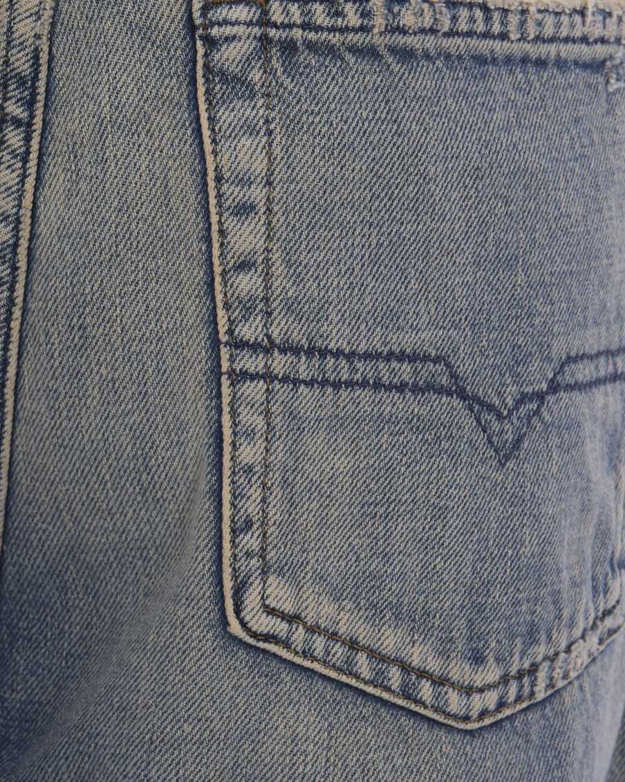Blue Loose Low Rise Jeans 3