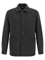 Grey Relaxed Overshirt 1