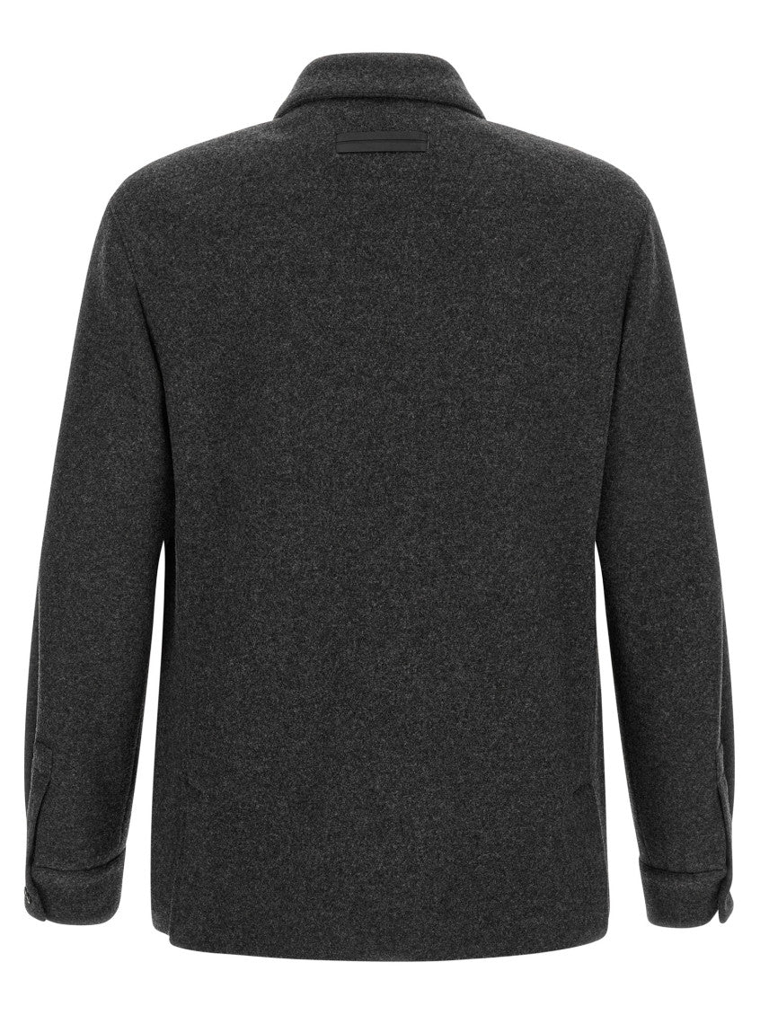 Grey Relaxed Overshirt 2