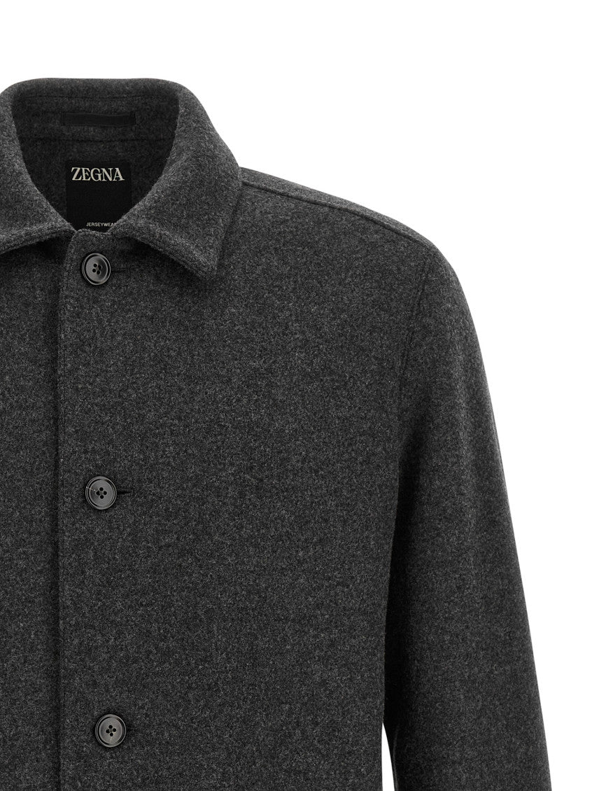 Grey Relaxed Overshirt 3