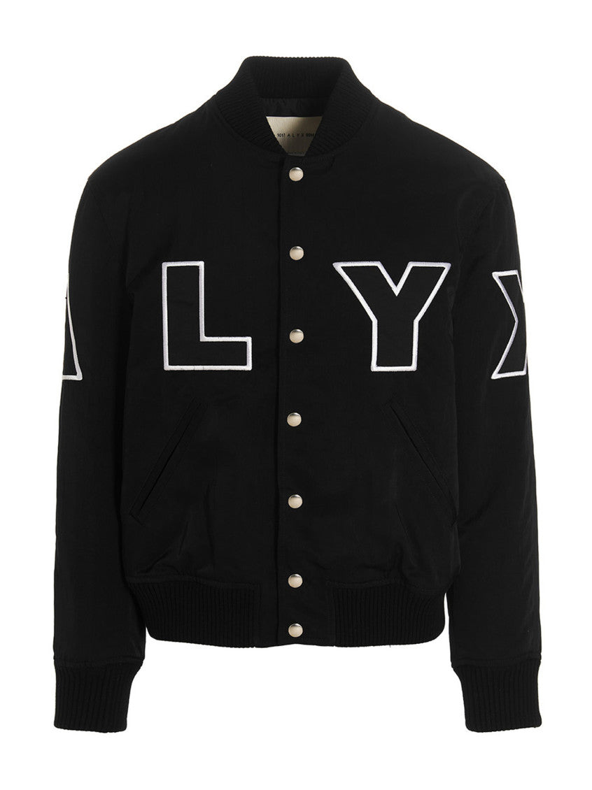 Black Logo Bomber Jacket 1