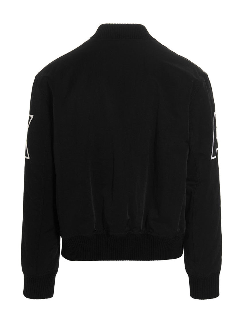 Black Logo Bomber Jacket 3