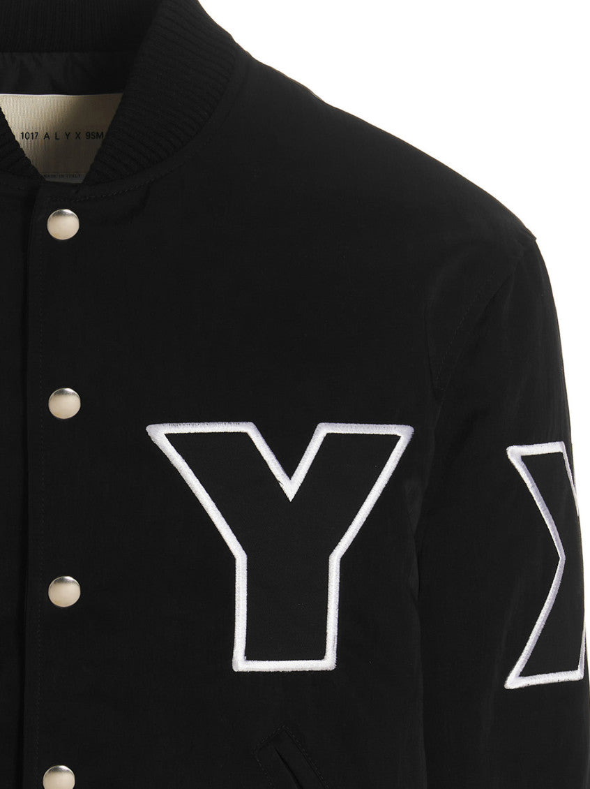 Black Logo Bomber Jacket 4