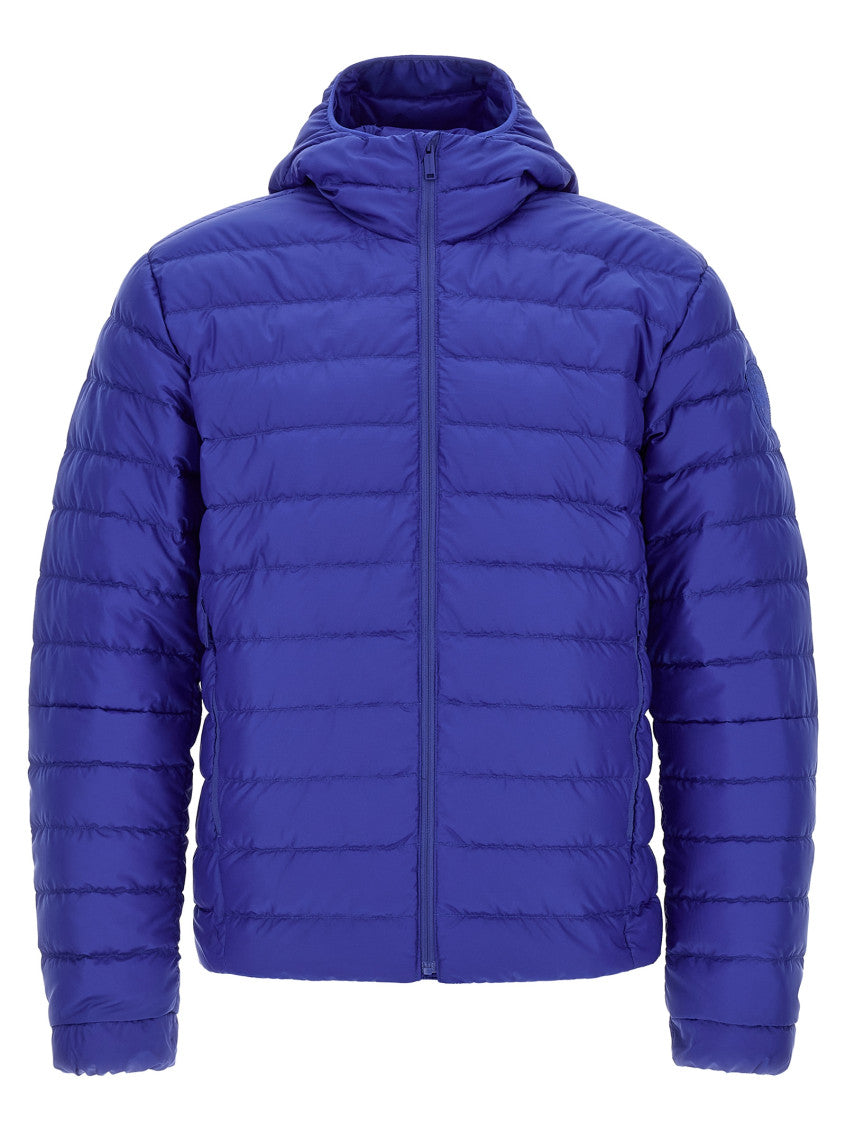 Blue Quilted Hood Jacket 1