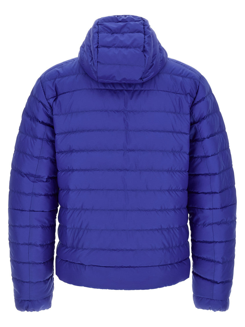 Blue Quilted Hood Jacket 2