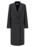 Dark Grey Double Breasted Coat 1