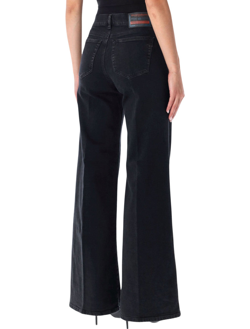 Black Flared High Rise Jeans 2