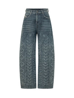 Blue Relaxed High Rise Jeans 1