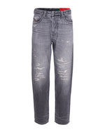 Black Loose Mid Rise Jeans 1
