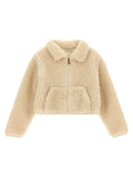 Kids Beige Teddy Jacket 1