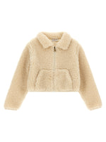Kids Beige Teddy Jacket 1