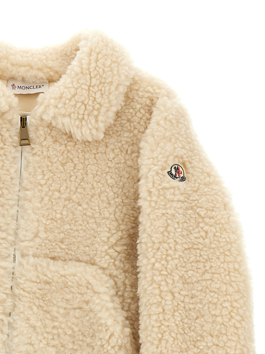 Kids Beige Teddy Jacket 3