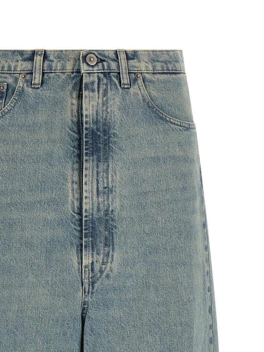 Light Blue Straight High Rise Jeans 3