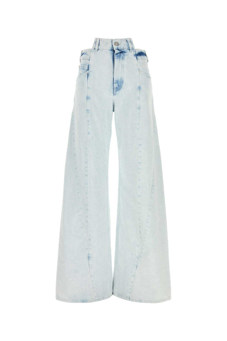 Light Blue Flared High Rise Jeans 1