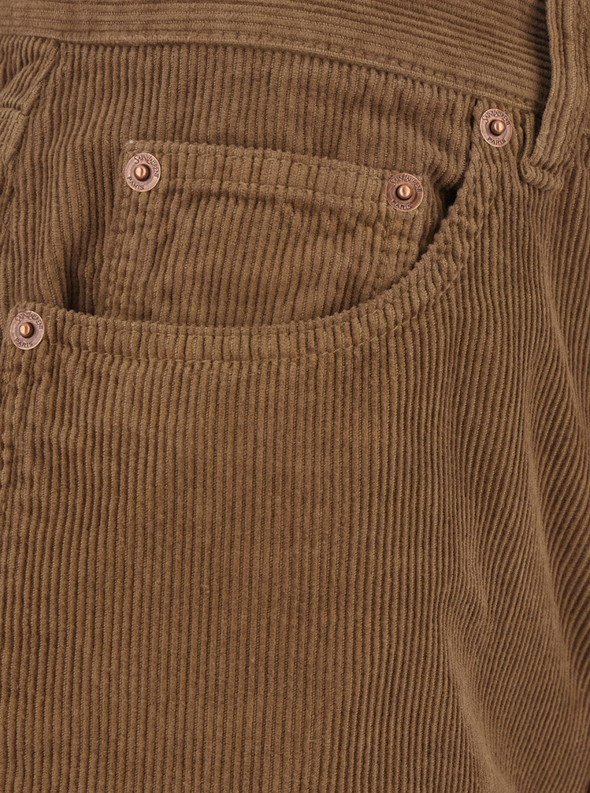 Dark Brown Flared High Rise Jeans 3