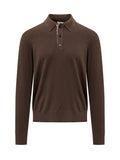 Brown Regular Polo Sweater 1