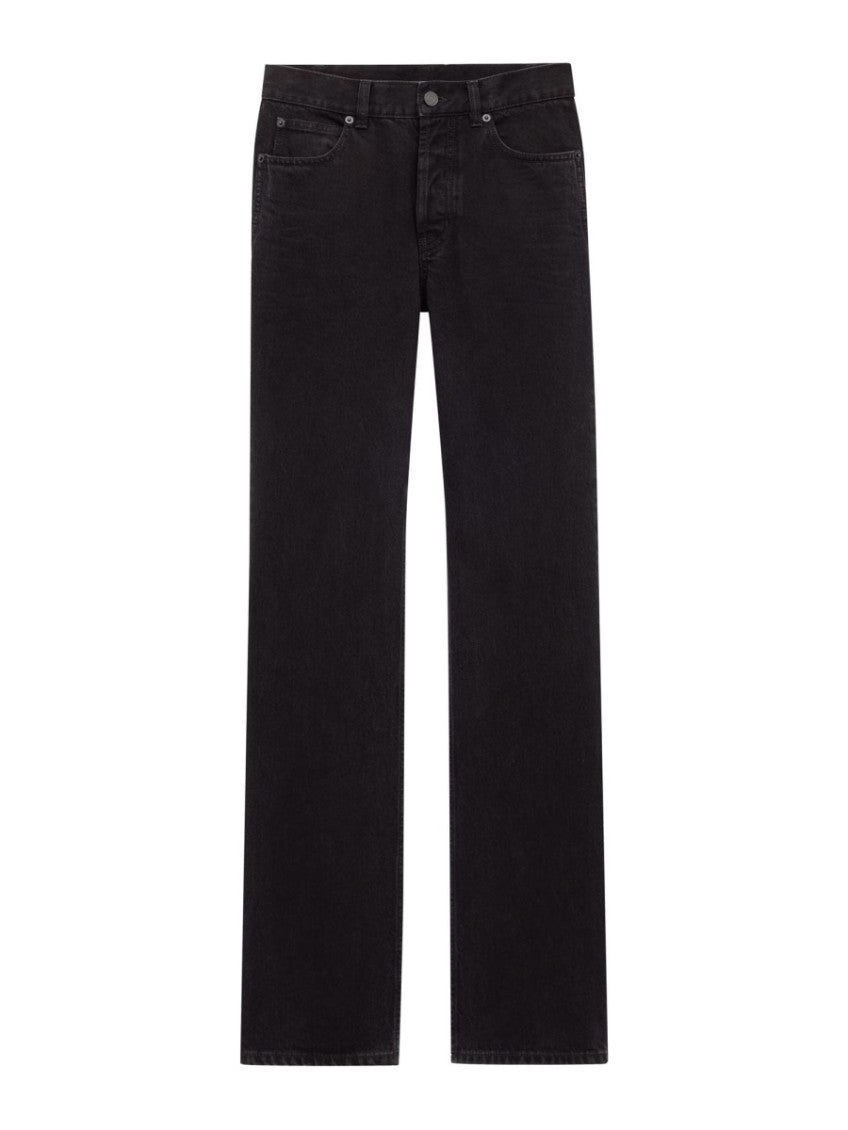 Black Straight Low Rise Jeans 1