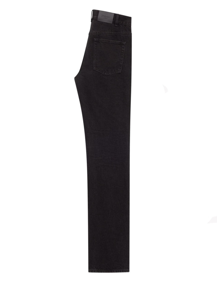 Black Straight Low Rise Jeans 3