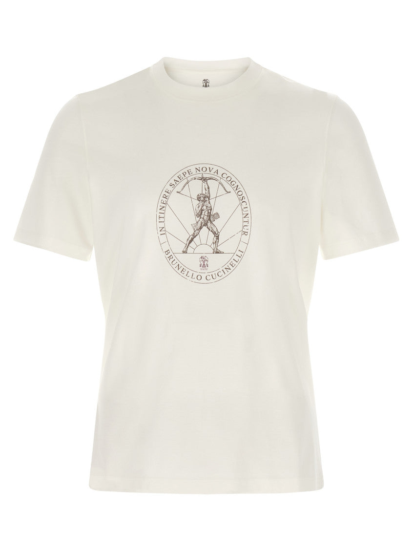White Crew Neck T-Shirt 1