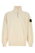 Off White Half Zip Sweatshirt 1