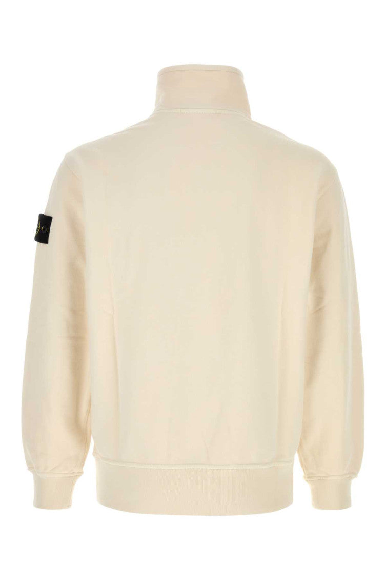 Off White Half Zip Sweatshirt 2