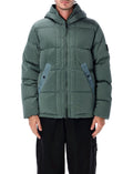 Green Hooded Down Jacket 1