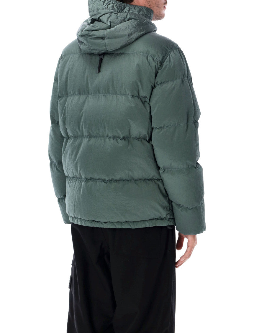 Green Hooded Down Jacket 2