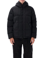 Black Quilted Hood Jacket 1