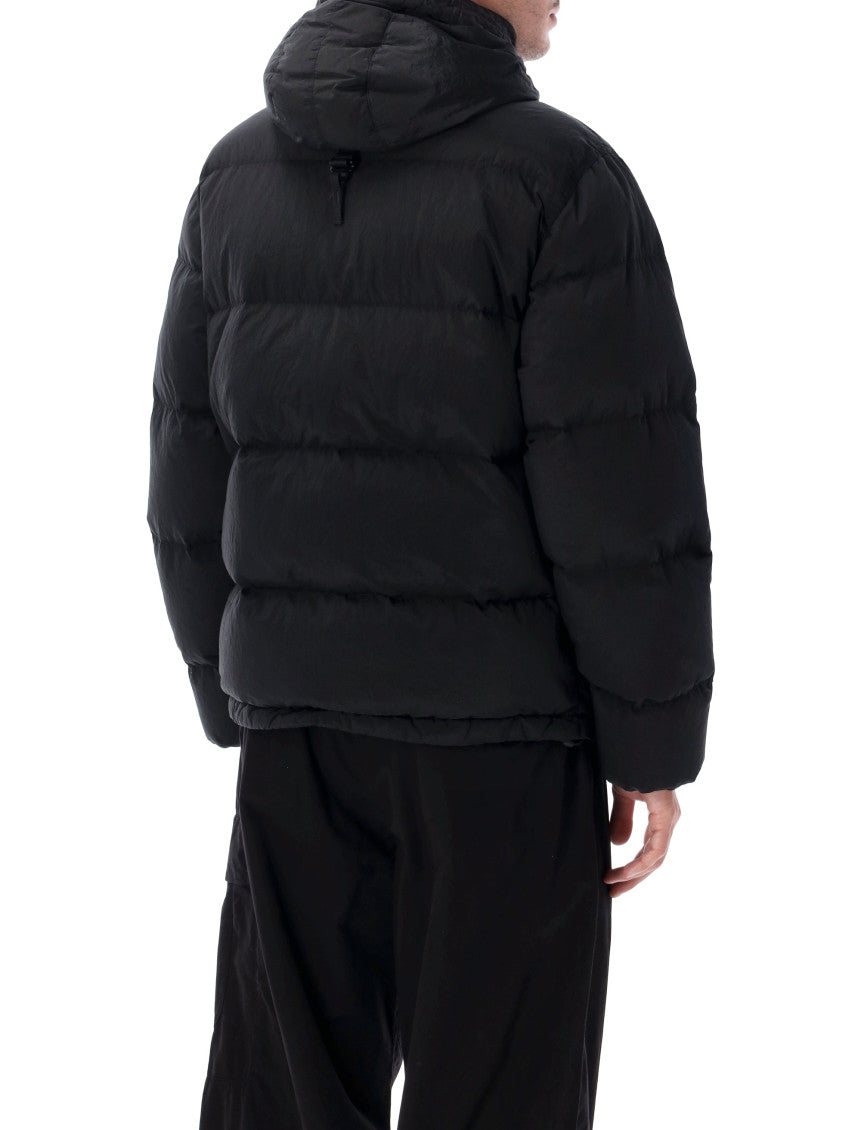 Black Quilted Hood Jacket 2