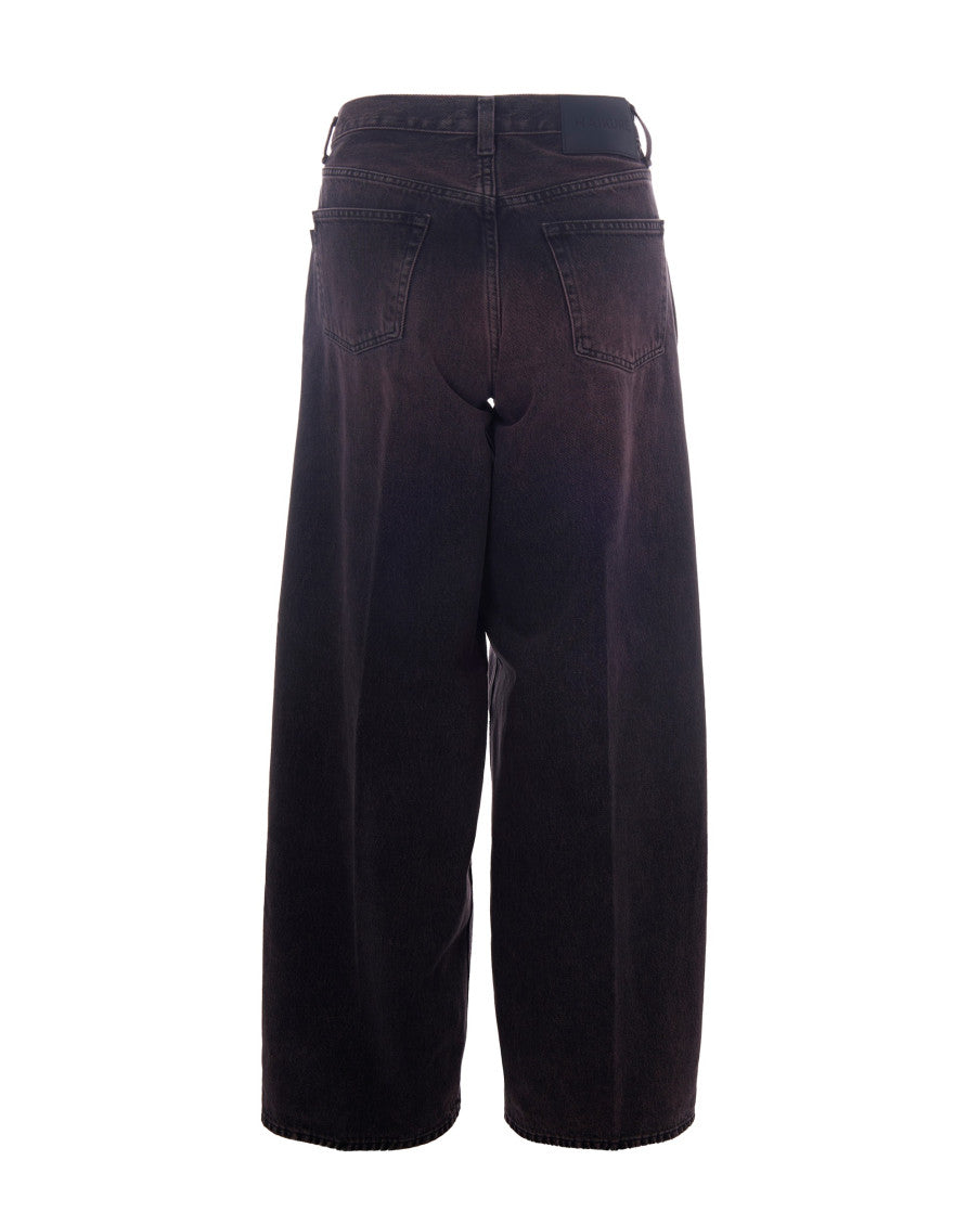 Dark Purple Loose High Rise Jeans 2