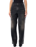 Black Tapered High Rise Jeans 1