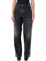 Black Tapered High Rise Jeans 1